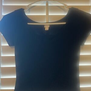 Colsie Black Short Sleeve Tee